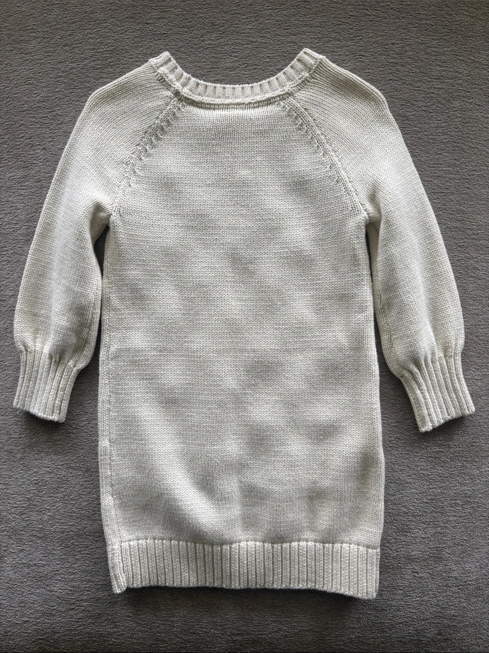 NWT Baby Gap Kids Cream Rainbow Pom-Pom Knit Sweater Dress Size 3T